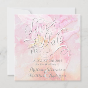 PINK COLUMBINE FLOWER WATERCOLOR ESLASH BRIDAL