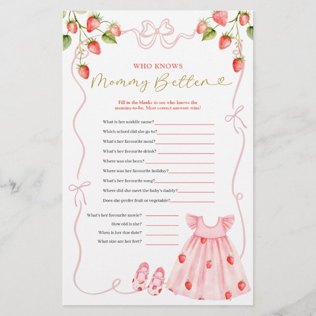 Pink Coquette Baby Clothes Who Know Mommy Better (Frente)