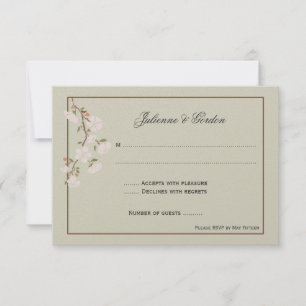 Pink Dogwood/Apple Blossoms RSVP