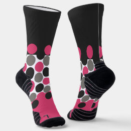Pink e Cinza Polika Dot