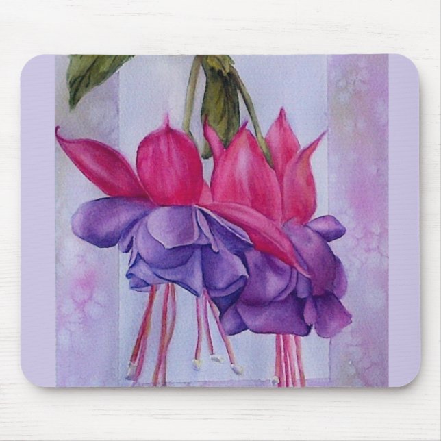 PINK E PURPLE FUSCHIAS MOUSEPAD (Frente)