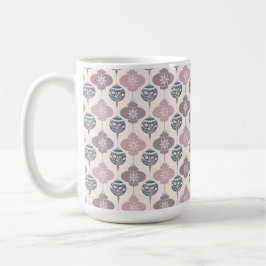 Pink e Purple Ornament caneca de café de Natal