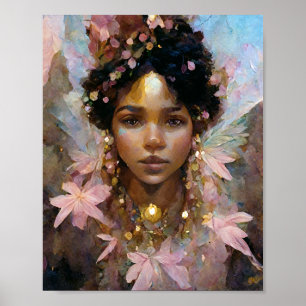 Pink Fae 5 Fantasy Art Poster
