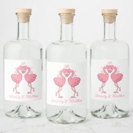 Pink Flamingos Tropical Summer Beach Wedding