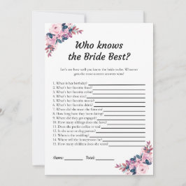 Pink Floral Quem conhece os melhores cartões de jo