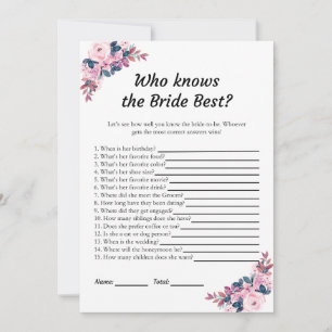 Pink Floral Quem conhece os melhores cartões de jo