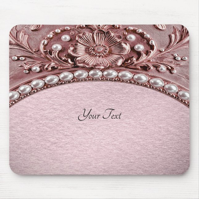 Pink Flower Mousepad (Frente)
