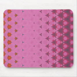 Pink geometric design mouse pad