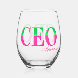 Pink & Green Motivational CEO in Training