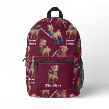 Pink Llama Patterno Perzonalizado