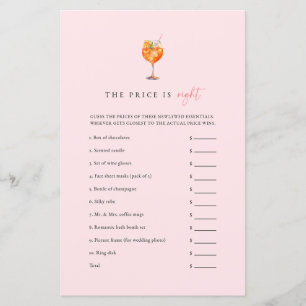 Pink Love at First Spritz Jogo The Price Is Right