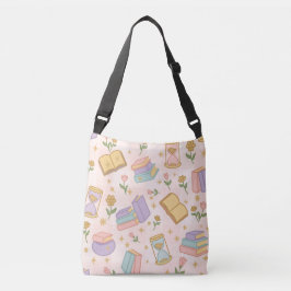 Pink Magic Books Tote Bag Girl Cute Wizard Witch
