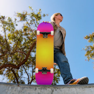 Pink Malibu Sunburst Skateboard