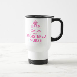 Pink mantenha calma, sou uma caneca de viagem de e