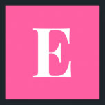 Pink Monogram Letter Poster | Personalized Initial<br><div class="desc">Pink Monogram Letter Poster | Personalized Initial Wall Art | Preppy Minimal Typography Print | Custom Dorm Decor Create a clean, timeless look with this navy monogram letter poster. Featuring a bold serif initial in crisp white against a vibrant pink background, this design is simple, refined, and highly versatile. Personalize...</div>