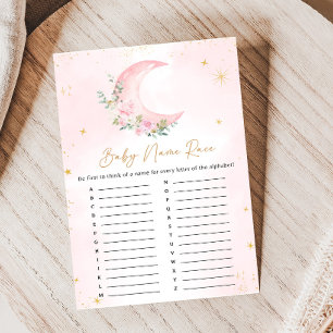Pink Moon e Estrelas Jogo de Corrida de Nomes para
