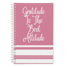 Pink Motivational Spiral Notebook