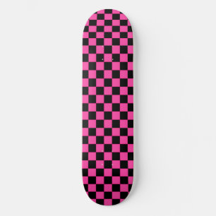Pink Noir Checkerboard Skateboard
