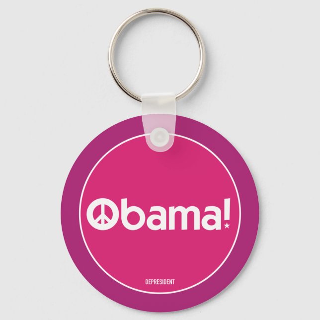 Pink Obama para o Chaveiro da Paz (Frente)