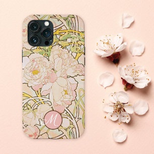 Pink Peony Alphonse Mucha