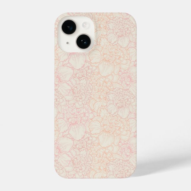 Pink Peony Floral Patterno (Verso)