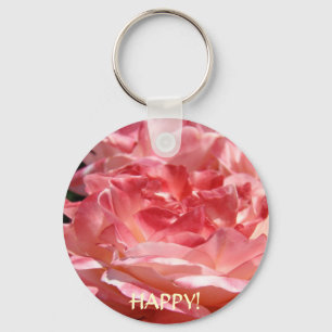 PINK ROSE CHAVEIRO Happy Rosa Key Chain