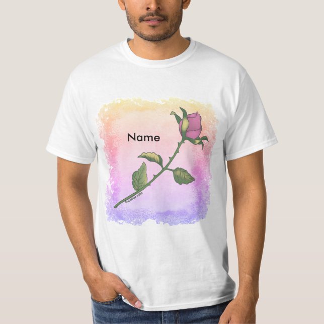 Pink Rose  t-shirt (Frente)