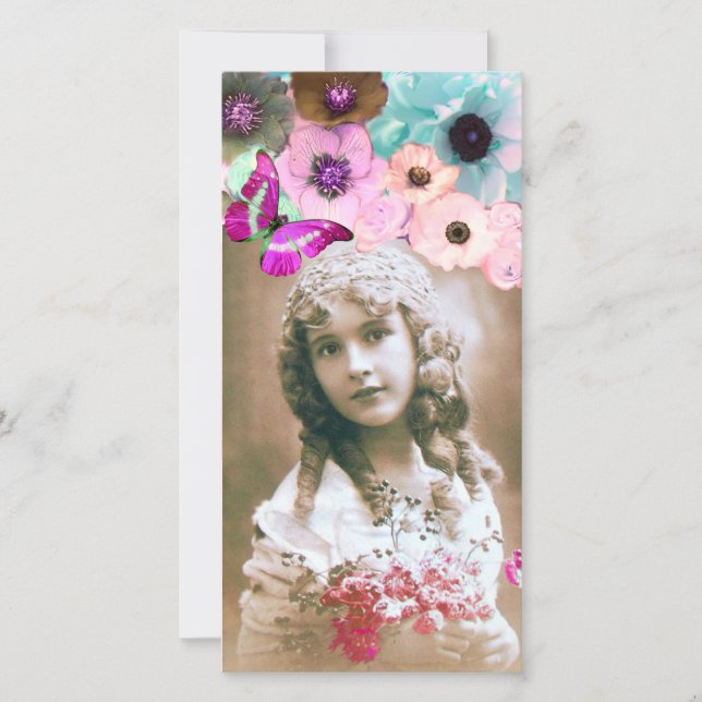 PINK ROSES, ANEMONES E MODELO DE FOTO DE BORRACHA (Frente)