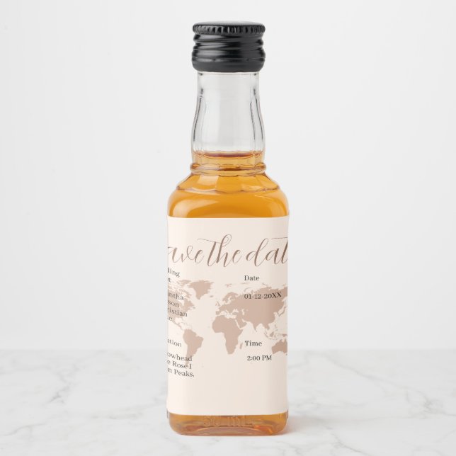 Pink Salmon Boarding Pass World Map Travel (Frente)