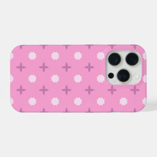 Pink Star Petal Dot Pattern