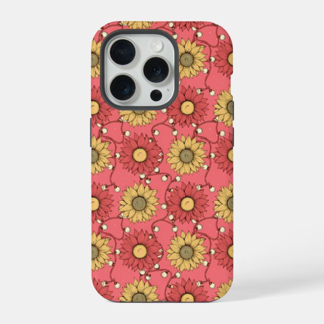 Pink Sunflowers Christmas (Verso)