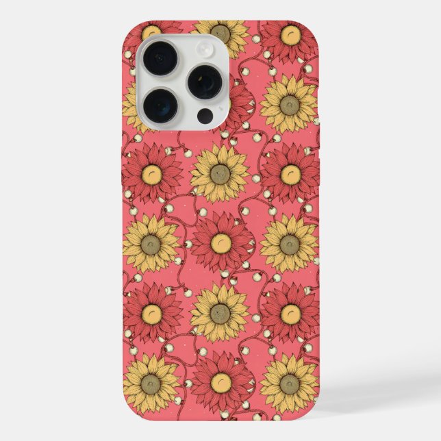 Pink Sunflowers Christmas (Verso)