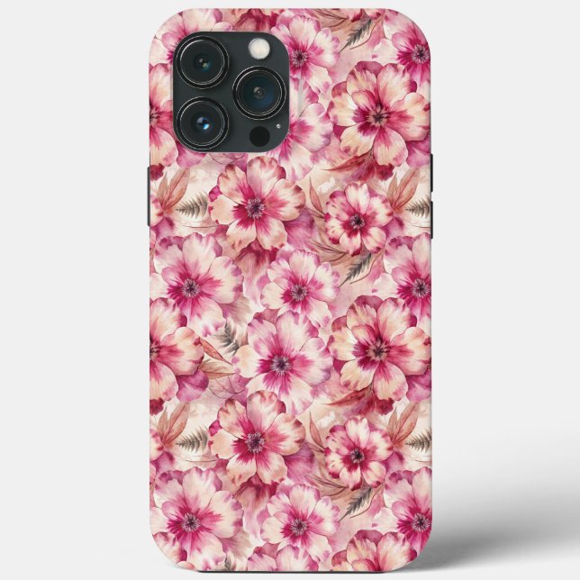 Pink Tie Dye Floral (Verso)