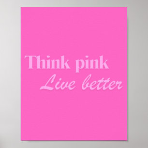 Pink Wall Poster Art