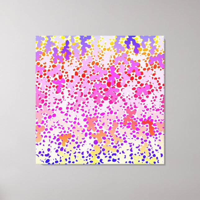 Pinky Doodle Stretch Canvas Print (Frente)
