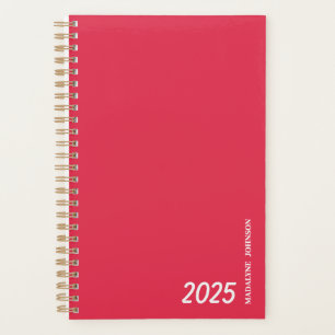 Pinky Vermelho Personalizado Datado Meu Planejador