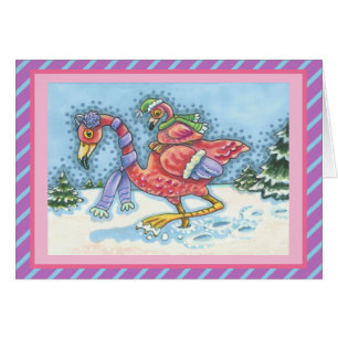 PINO DE NEVE PROFUNDO FLAMINGO, CARTÃO DE REPRODUÇ