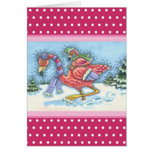 PINO DE NEVE PROFUNDO FLAMINGO, CARTÃO DE REPRODUÇ