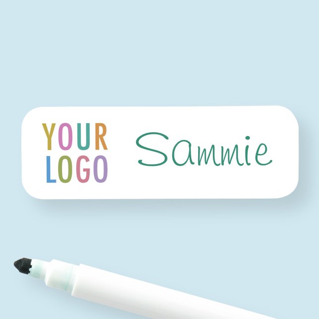Pino de segurança do Nome de etiqueta de apagament (MISOOK Reusable Dry Erase Name Tag with Logo)