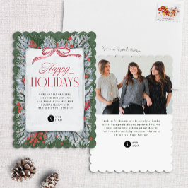 Pino pintado e cartão de feriado corporativo de Ar