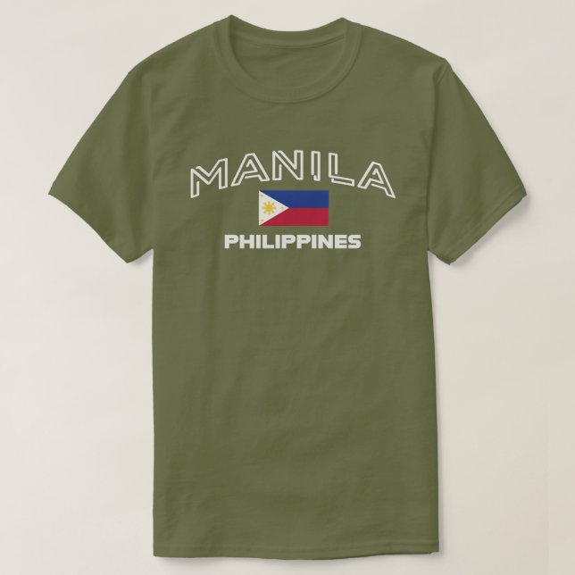 Pinoy Descreve "MANILA" T-Shirt (Frente do Design)