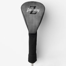 Pinstripe Cinza Vintage Personalizado Monograma Re