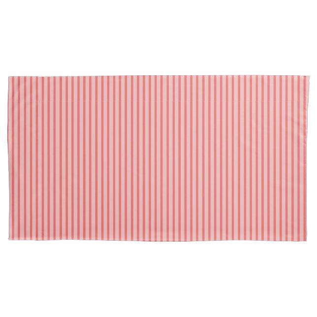 Pinstripe Vertical Minústica Coral Minimalista (Frente-Esquerda)
