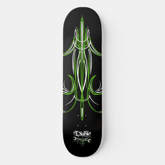 Pinstriped | El Diablo Mag | Skate Deck (Frente)