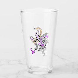 Pint Copo de Bebida de Paisley Botânico de Luxo