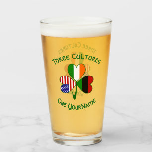 Pint Copo de Bebida Shamrock Personalizado da Diáspora