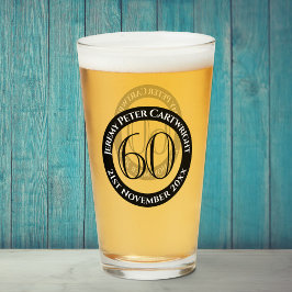 Pint Copo de Celebração de 60 Anos de Idade
