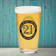 Copo de Celebração de Aniversário de 21 anos