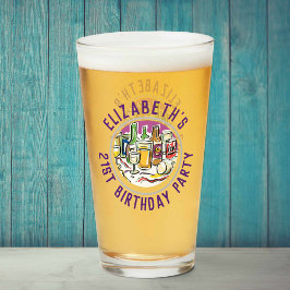 Pint Copo de Celebração de Aniversário de 21 Anos