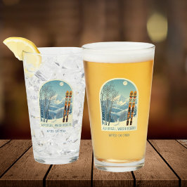 Pint Copo de cerveja após esqui de férias Alpental Wash